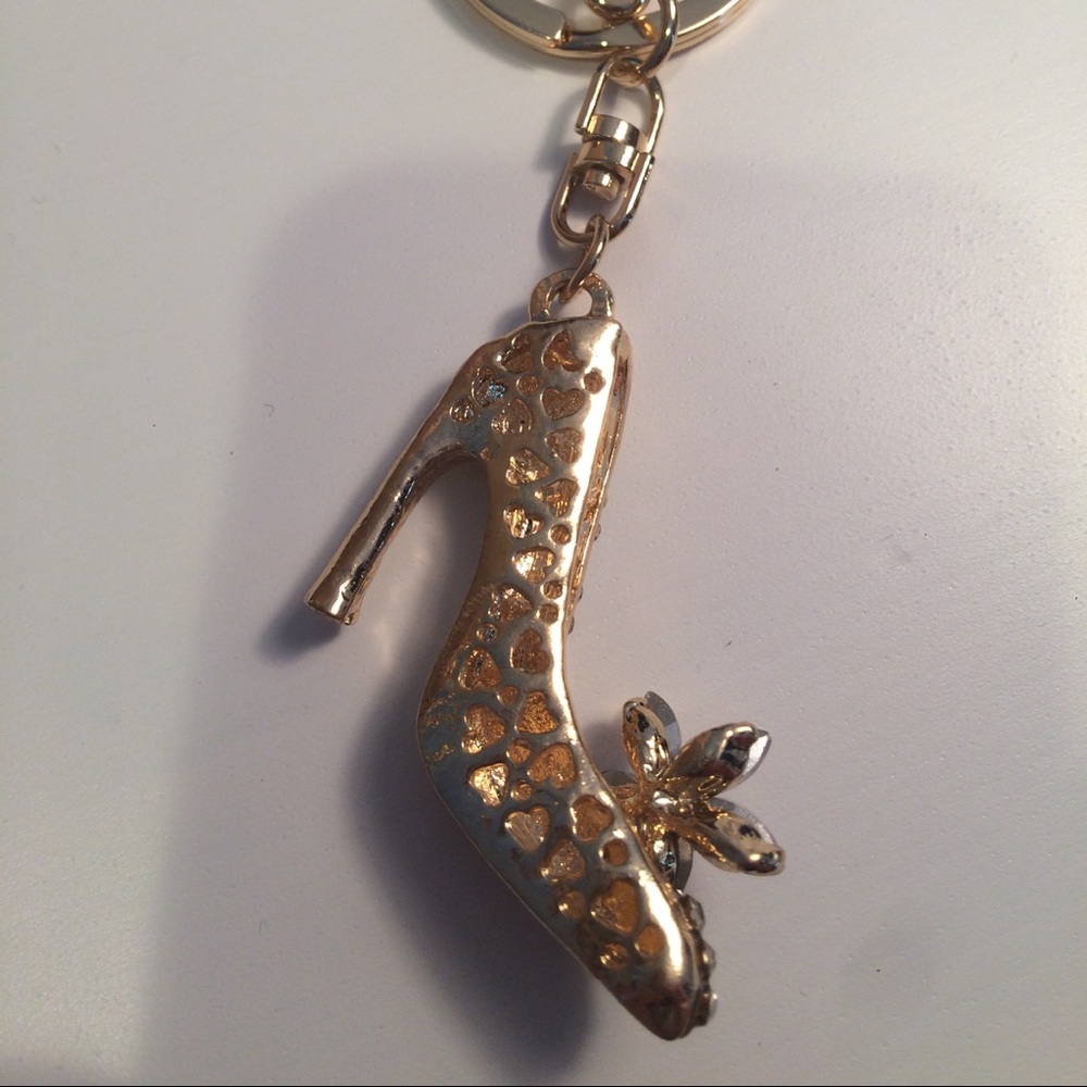 Crystal High Heel Pocketbook Charm / Key Ring - Picture 4 of 6